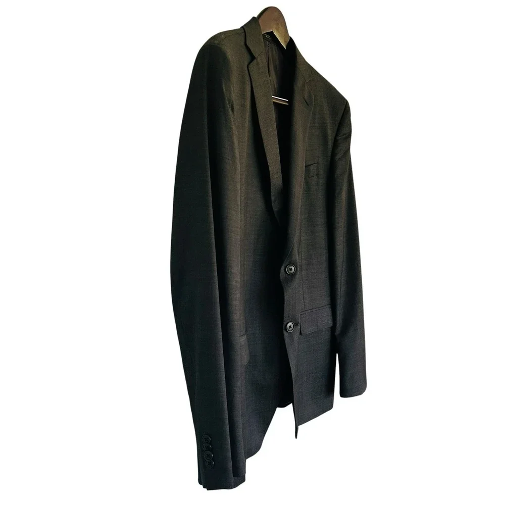 John Varvatos USA 44R Charcoal Gray Wool Blend Sport Coat Blazer 2 Button Vented